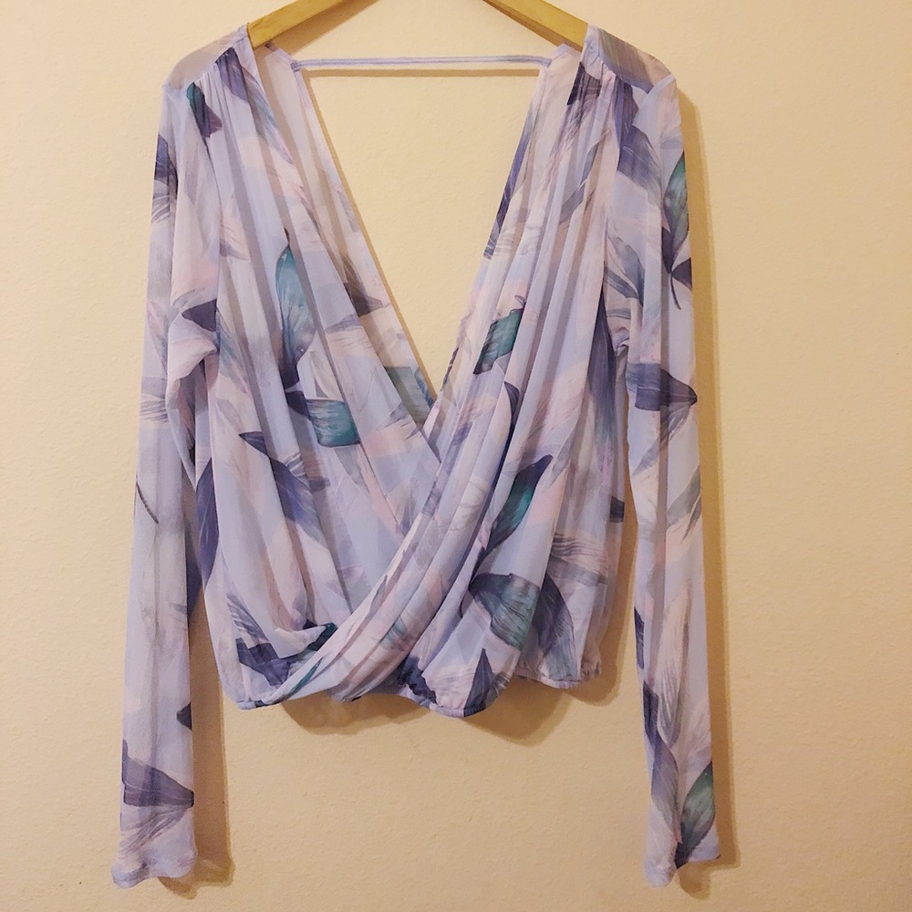 Fabletics Wrap Crop Top